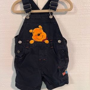 Pooh bear overall shorts